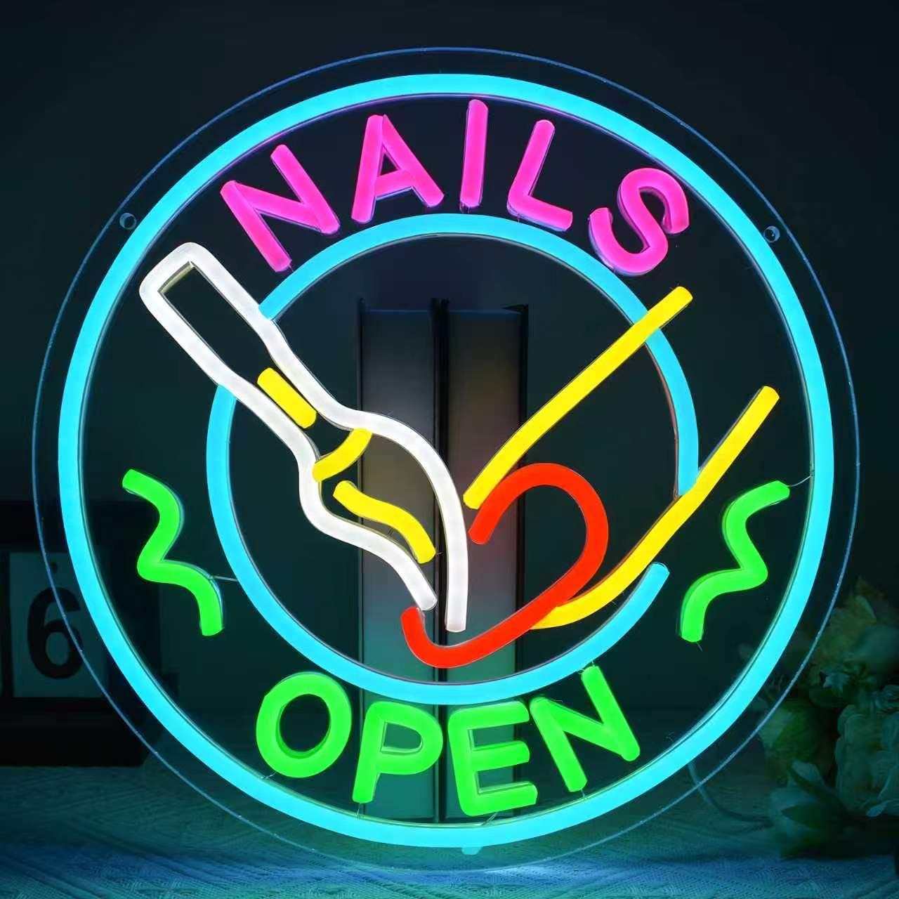 Beauty Makeup Studio - Lampu LED Neon Terbuka untuk Kuku,