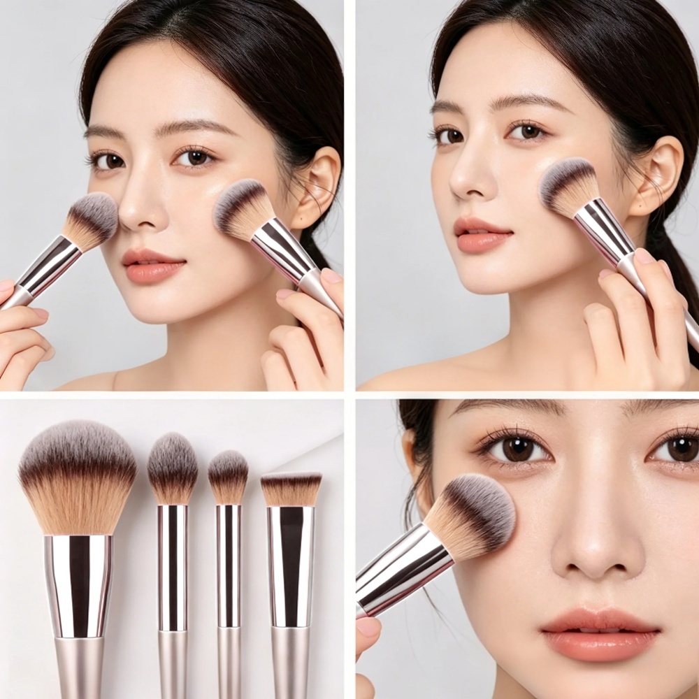 Beauty Makeup Tools Use - Set Kuas Makeup Premium 10Pcs, Lembut