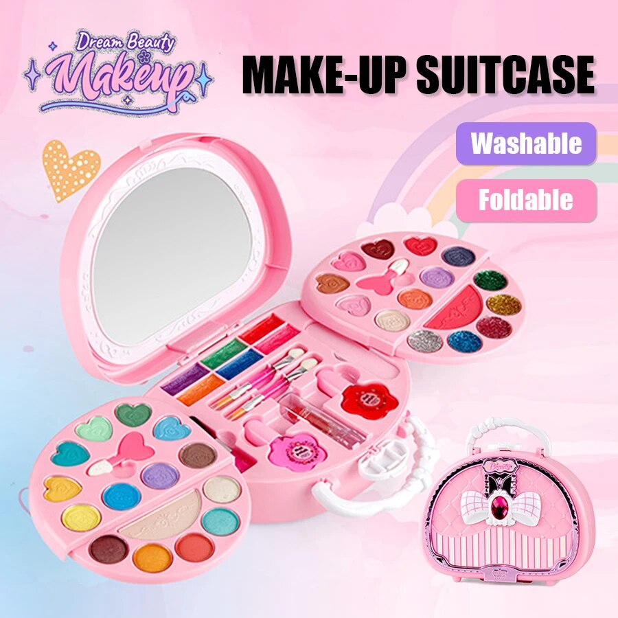 Beauty Makeup Kit For Kids - Mainan kecantikan anak perempuan, tas kecil