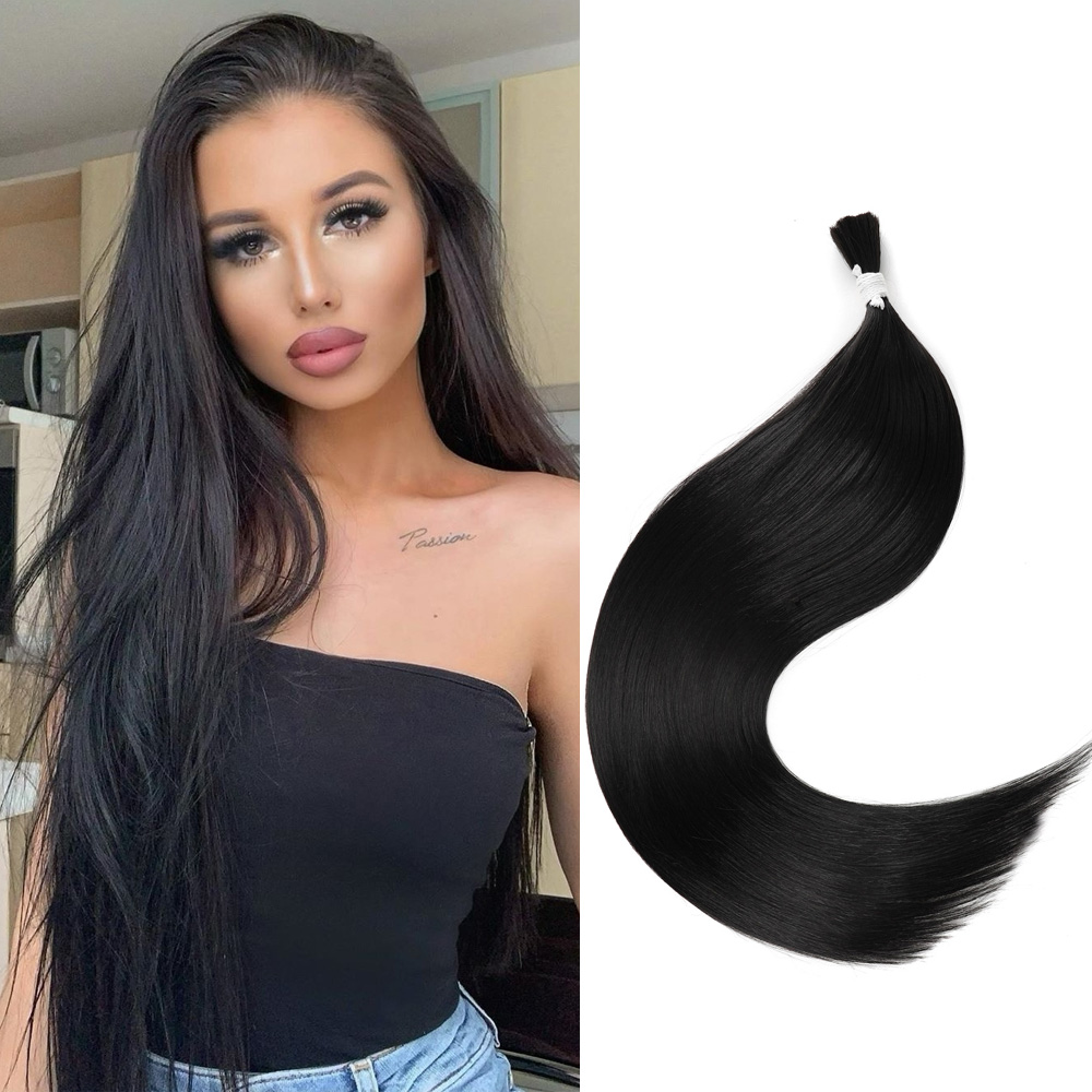 Pure Beauty Hair & Makeup - Rambut Sintetis Lurus 28 inci Tanpa