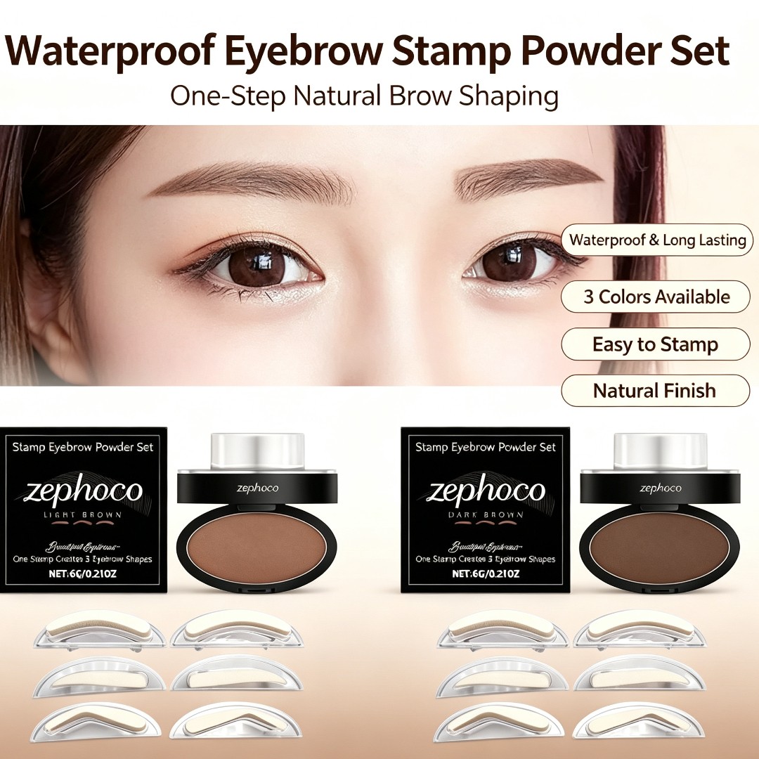 Beauty Mark Makeup - Kit Stempel Bedak Alis Tahan Air,