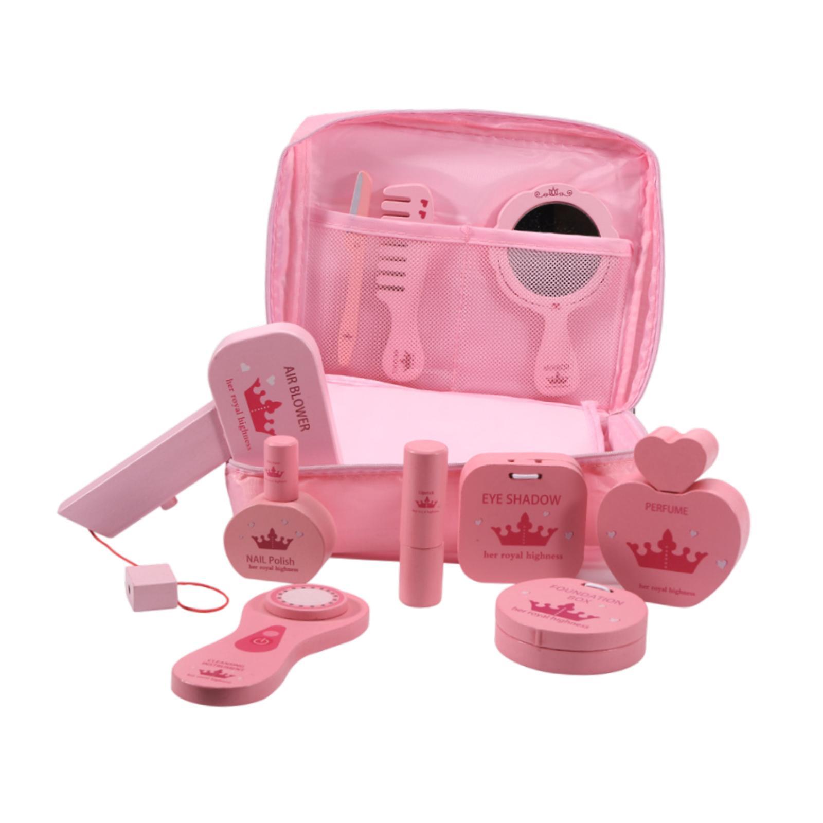 Beauty Makeup Kit For Kids - 10x Set Mainan Salon Kecantikan Kayu