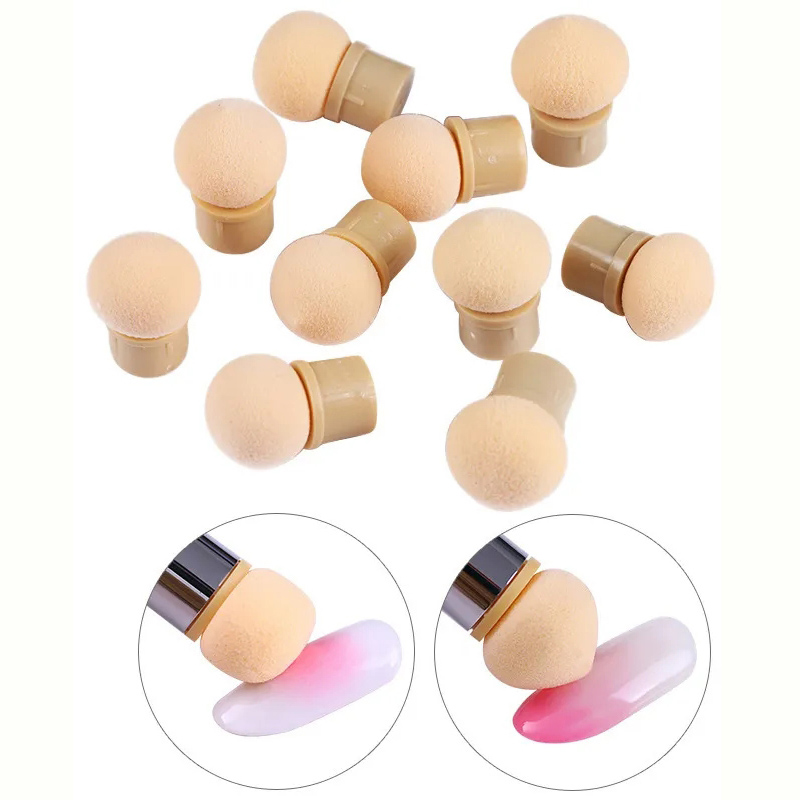 Blush Brush Kabuki - Kepala tajam bulat kepala spons pengganti