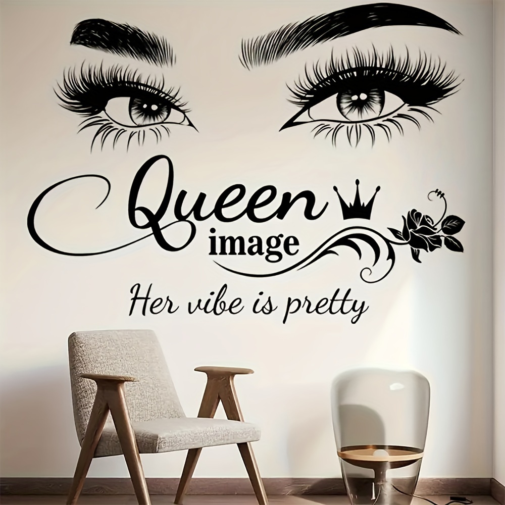 Beauty Makeup Studio - 2 Buah Stiker Dinding Mawar Mahkota
