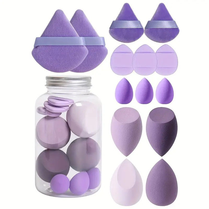 Beauty Blender In Makeup - Set Kit Spons Makeup 14pcs Baru,