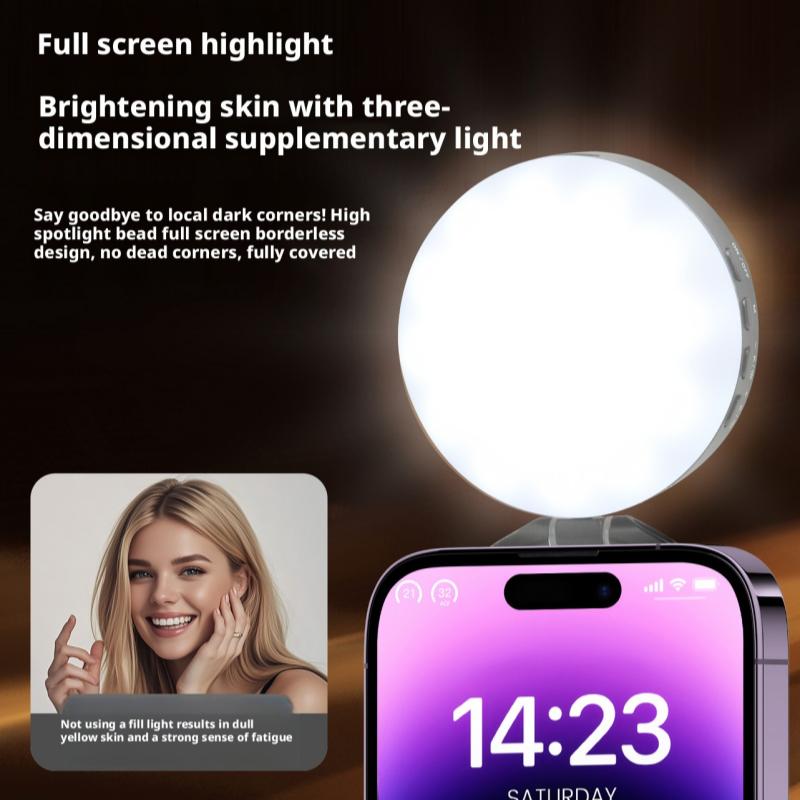 Beauty Makeup Light - Lampu Isi Ulang Magnetik untuk Ponsel,