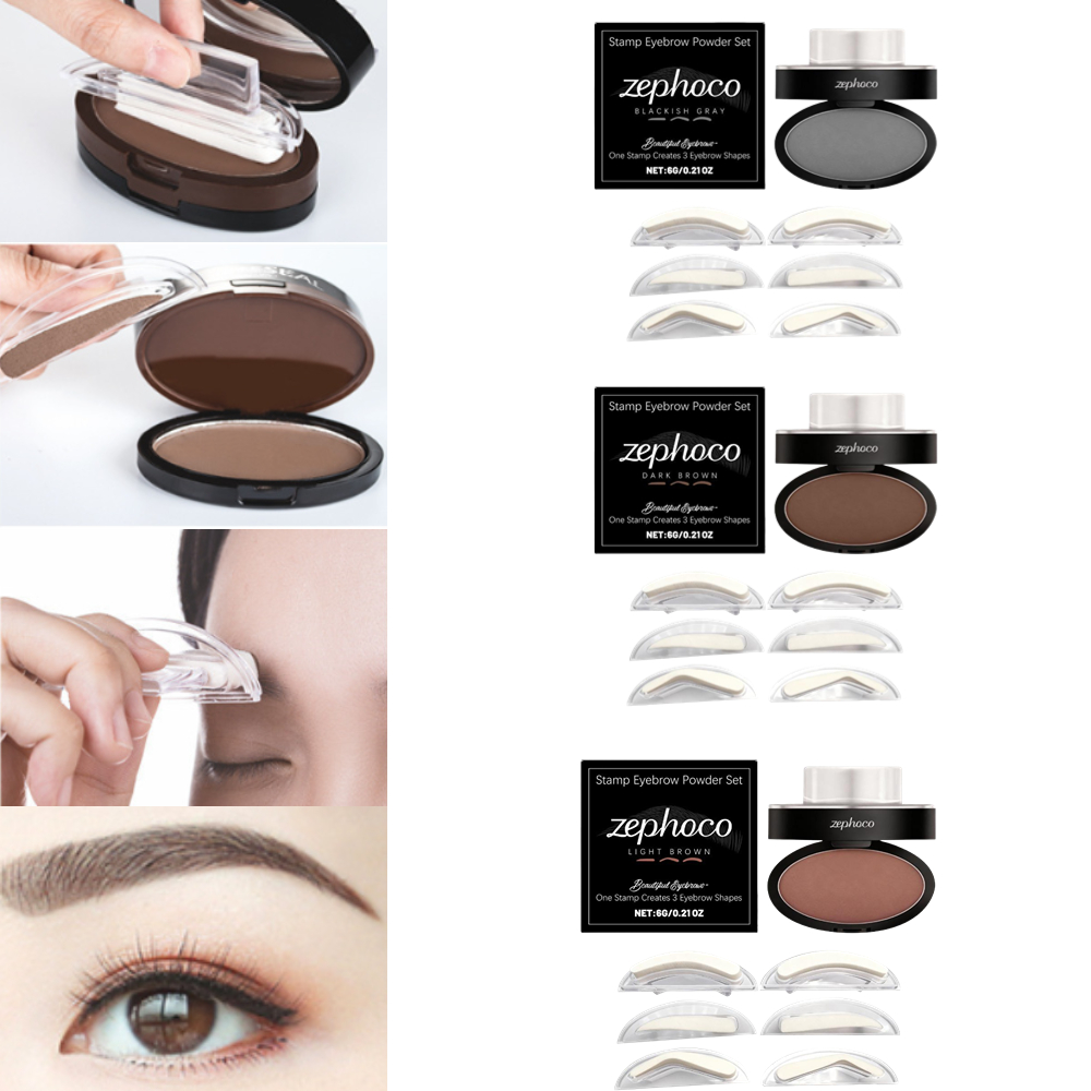 Beauty Mark Makeup - Kit Stencil Stempel Alis Alami Tahan