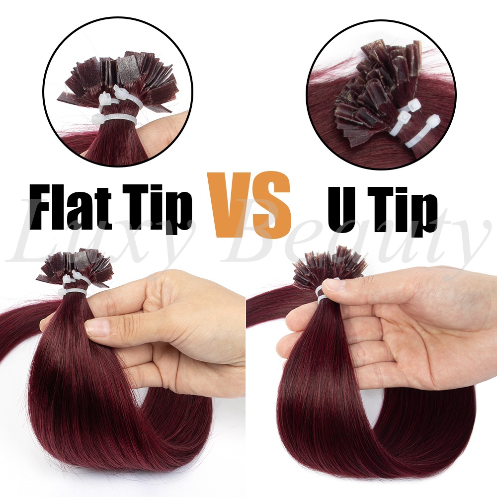 Ekstensi Rambut U Tip Burgundy - Pure Beauty Hair & Makeup ulasan dan harga
