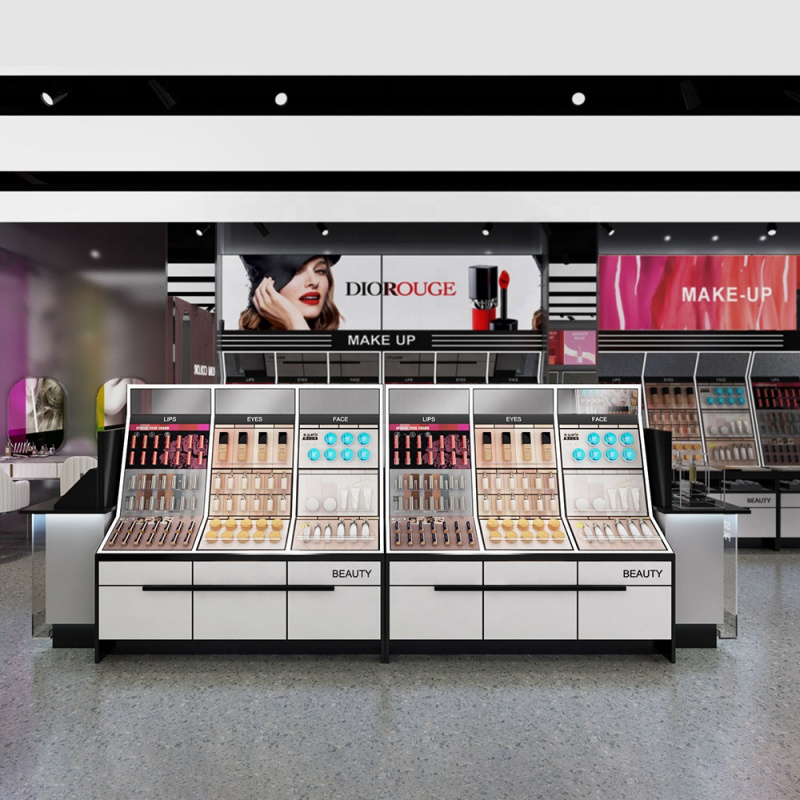 Meja Konter Toko Kosmetik Cust - Beauty Makeup Stores ulasan dan harga