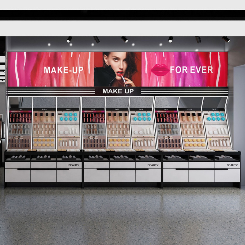 Meja Konter Toko Kosmetik Cust - Beauty Makeup Stores ulasan dan harga