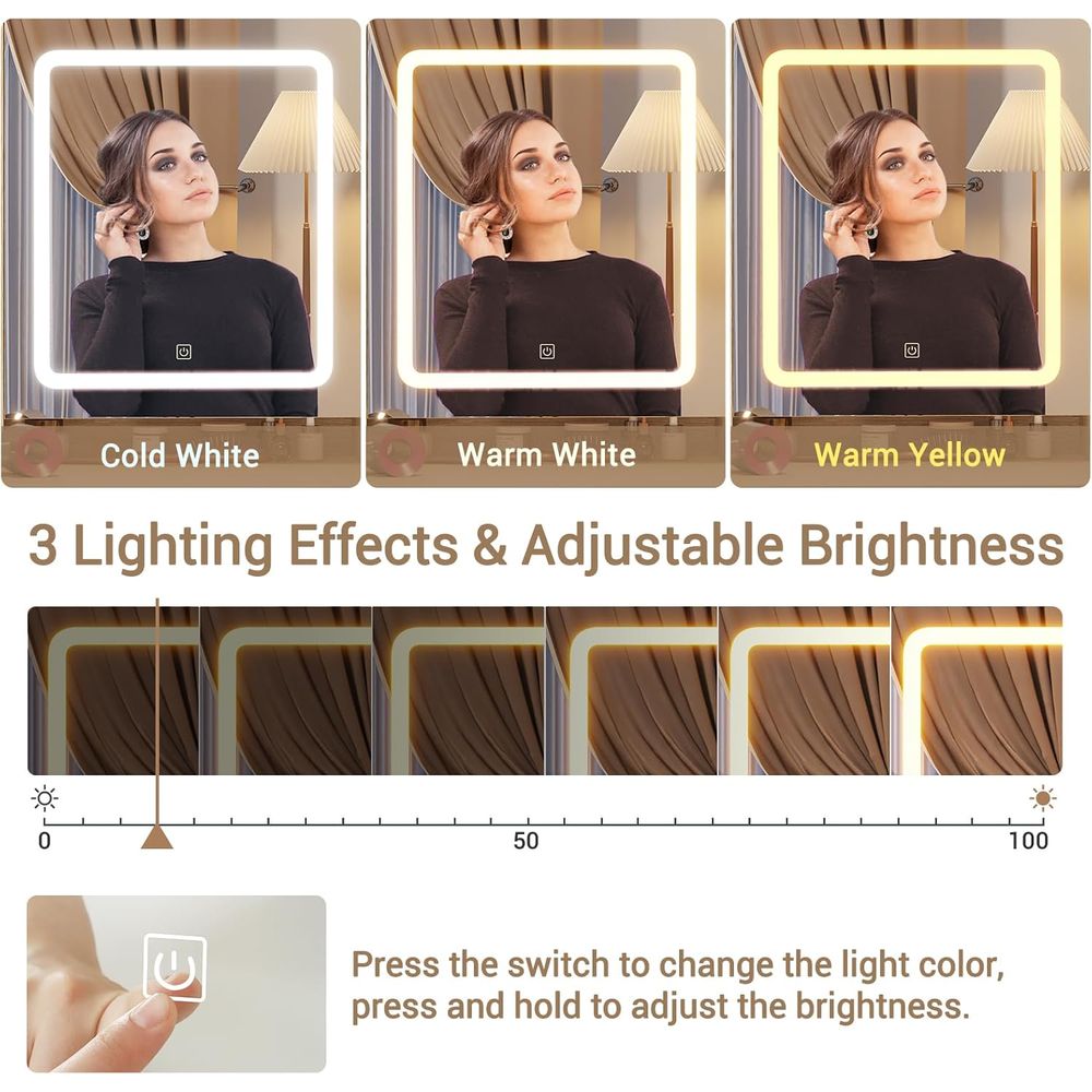 Meja Rias BTHST dengan Lampu d - Beauty Makeup Light ulasan dan harga