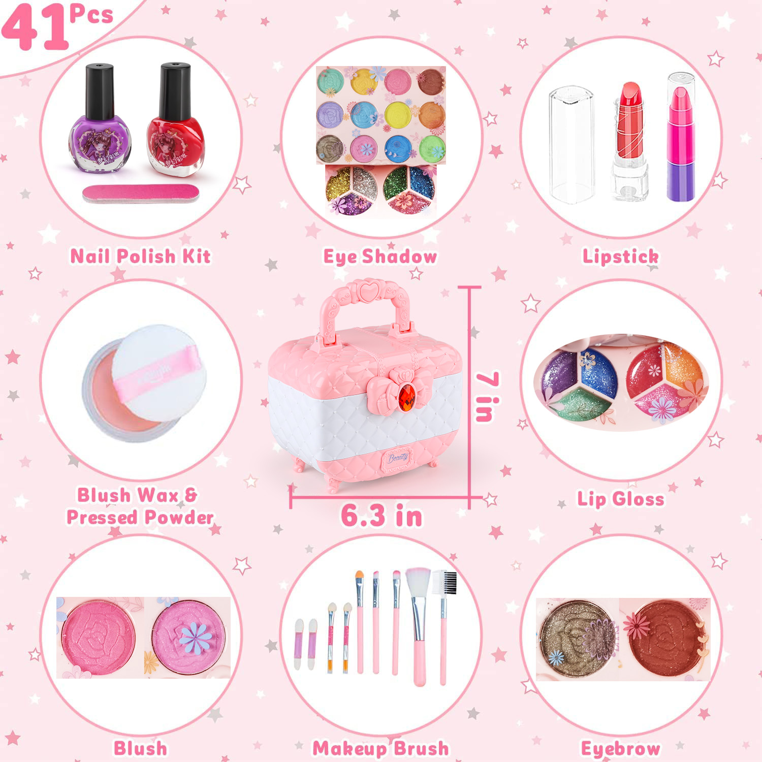 Kit mainan Makeup anak perempu - Beauty Makeup Kit For Kids ulasan dan harga
