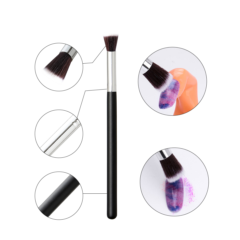 BNG kuas bubuk celup kuku lemb - Blush Brush Kabuki ulasan dan harga