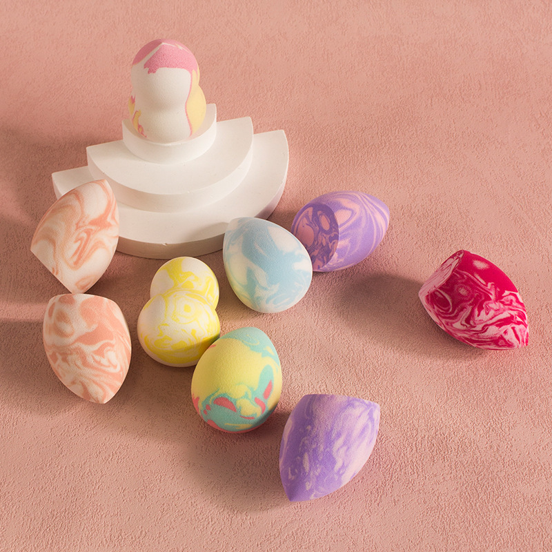 Spons Rias Wajah Pola Marmer U - Beauty Blender In Makeup ulasan dan harga