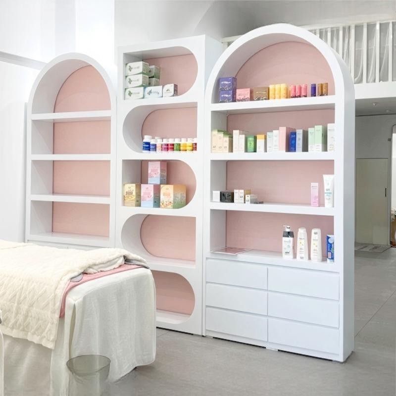 Lemari Display Rias dan Kosmet - Beauty Makeup Stores ulasan dan harga