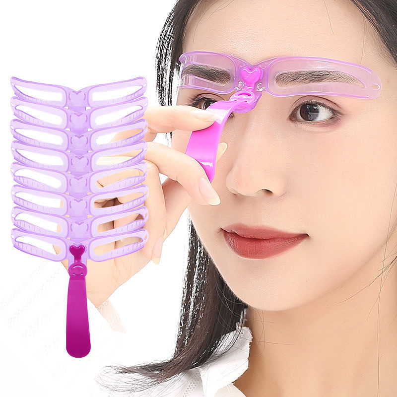 Stensil alis 8 dalam 1, dapat  - Beauty Makeup Tools Set ulasan dan harga