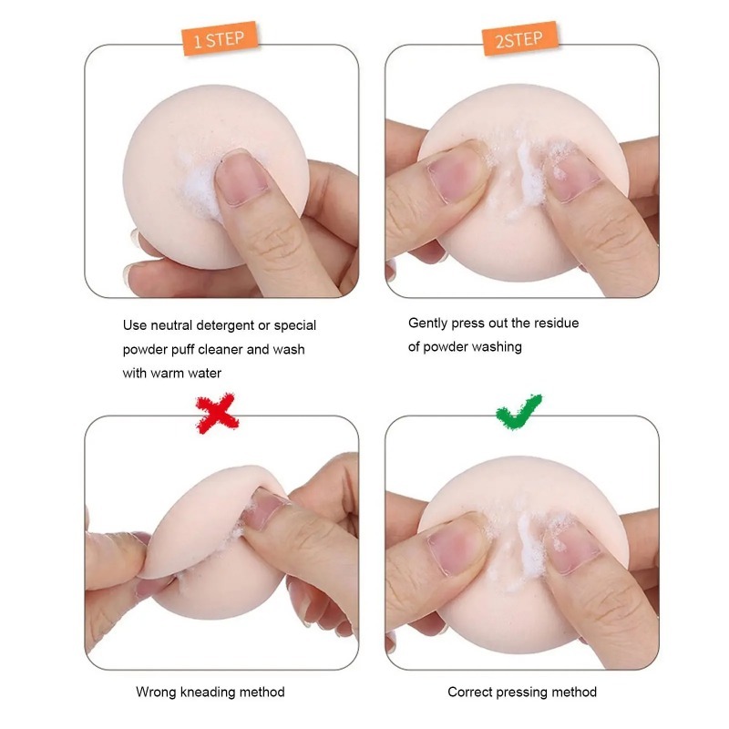 1-10pcs Puff Bedak Foundation  - Beauty Blender In Makeup ulasan dan harga