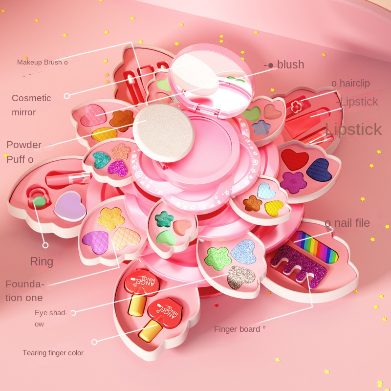 Kotak Rias Putar dengan Mainan - Beauty Makeup Kit For Kids ulasan dan harga