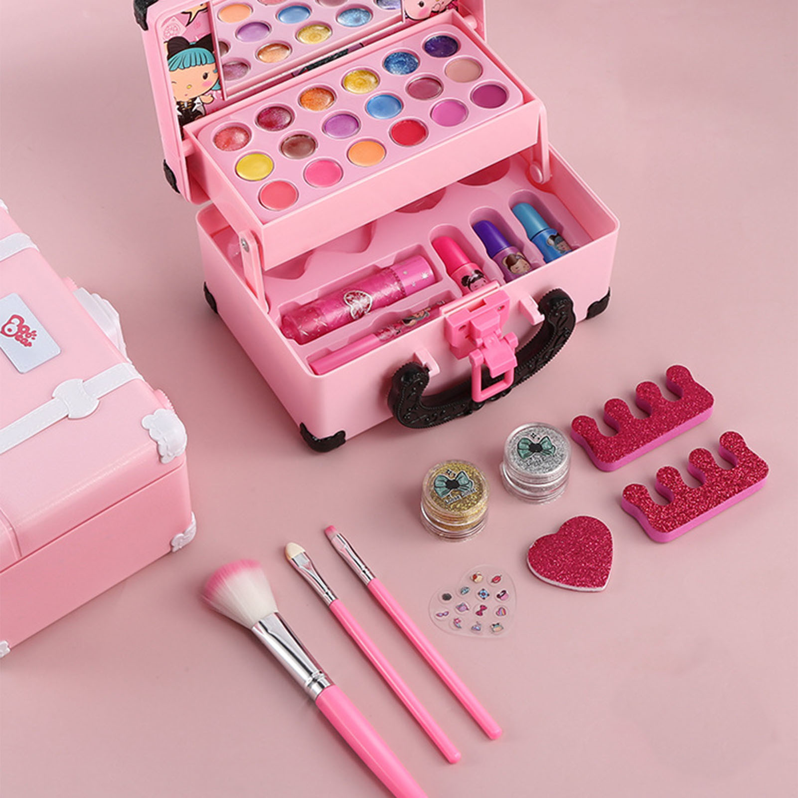 Set Rias Anak Lipstik Mainan R - Beauty Makeup Kit For Kids ulasan dan harga