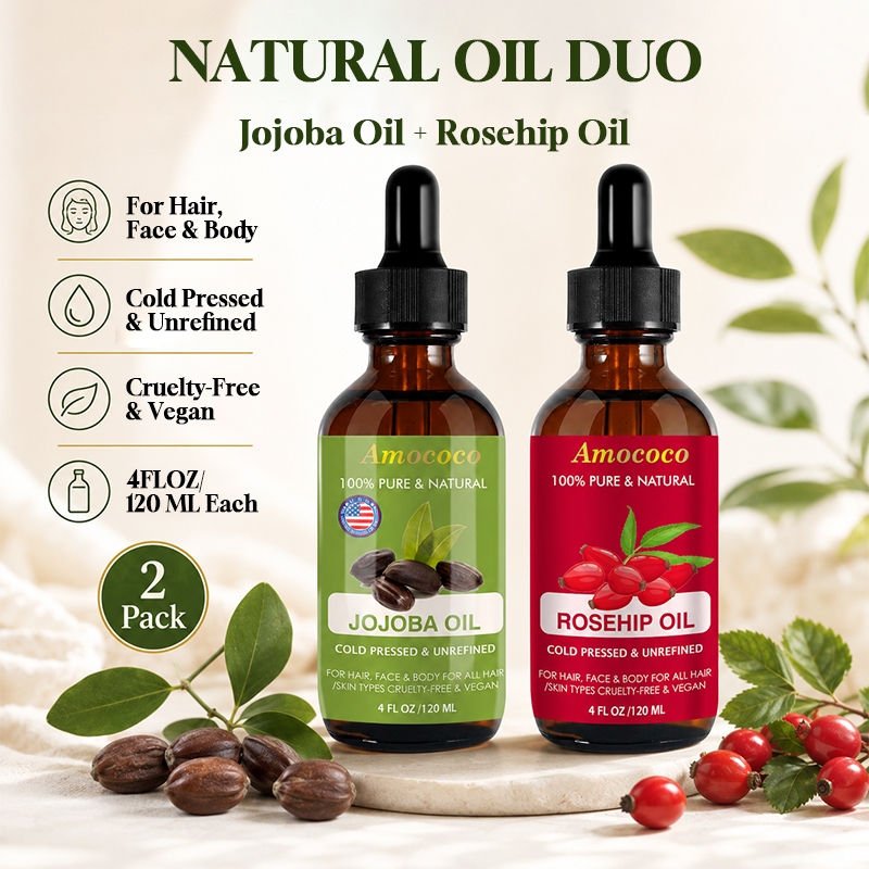 Amococo 2pcs Minyak Jojoba dan - Pure Beauty Hair & Makeup ulasan dan harga