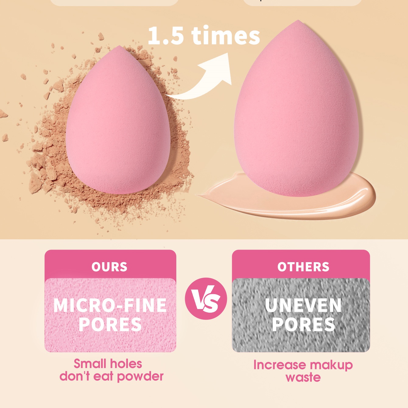 16 Buah Set Spons & Puff Makeu - Beauty Blender In Makeup ulasan dan harga