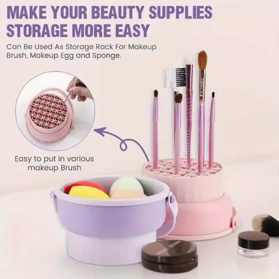 Set Peralatan Pembersih Kuas M - Beauty Makeup Tools Set ulasan dan harga