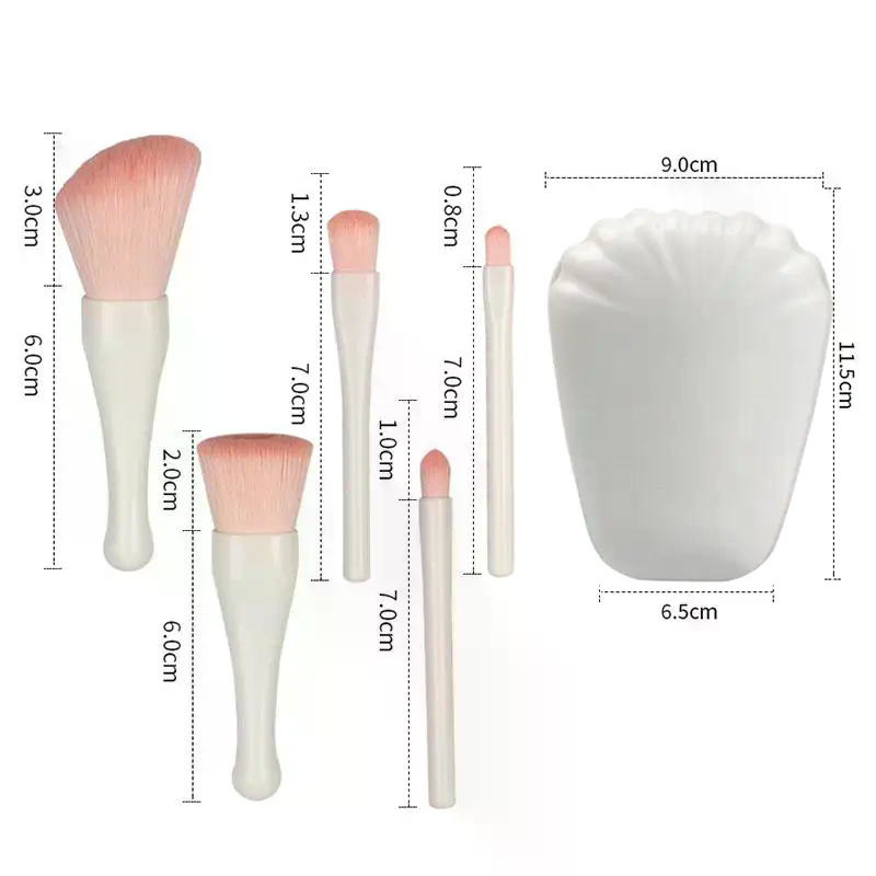 5 Buah Set Kuas Rias Portabel  - Beauty Makeup Hd ulasan dan harga